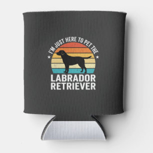 Porta-lata Cachorro Labrador Retriever Retro Acariciando