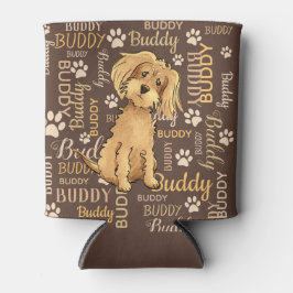 Porta-lata Cachorro Marrom Personalizado