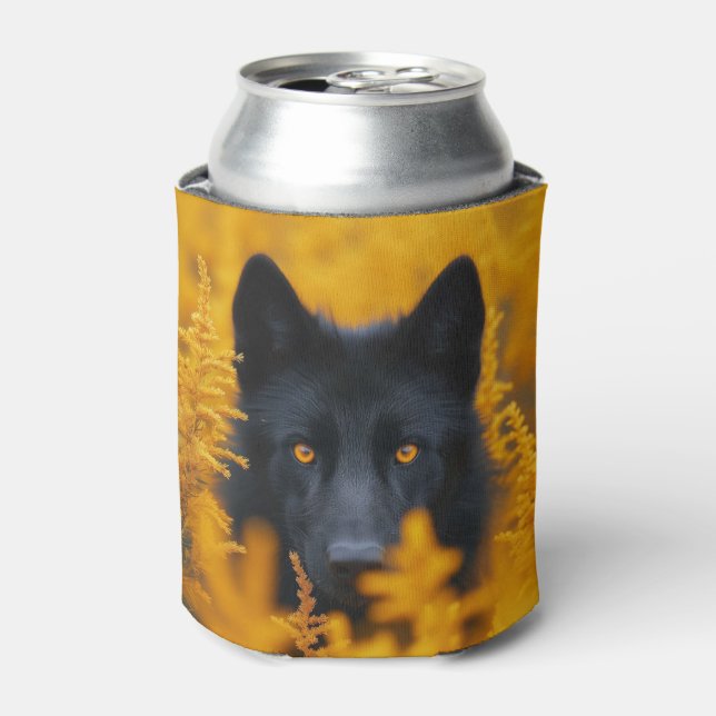 Porta-lata Cachorro Negro com Olhos Ouro Incríveis (Can Front)