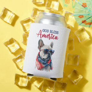 Porta-lata Cachorro Patriota - Bulldog Francês