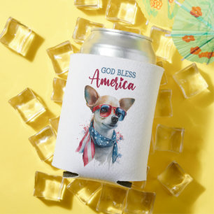 Porta-lata Cachorro Patriota-Chihuahua