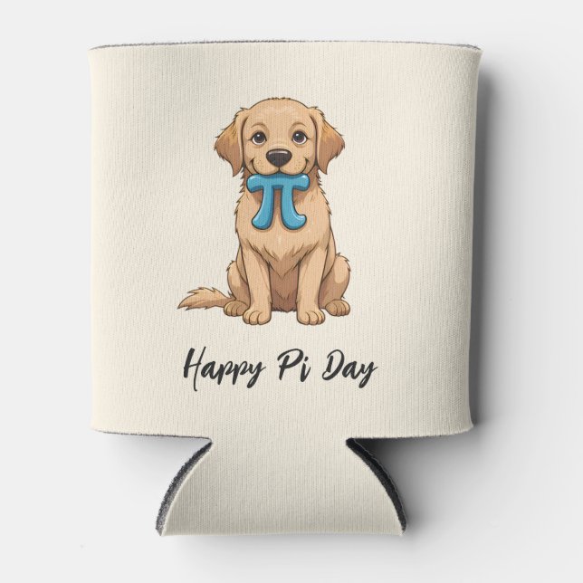 Porta-lata Cachorro Pi Day Personalizado Com Símbolo Pi | Fel (Frente)