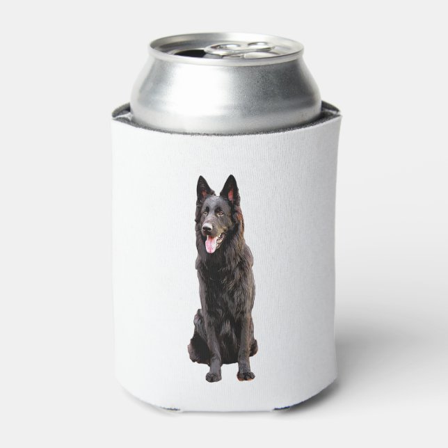 Porta-lata Cachorro Preto german shepherd (Can Front)