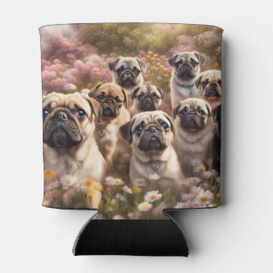Porta-lata Cachorros Pug Super Fofos Kooize
