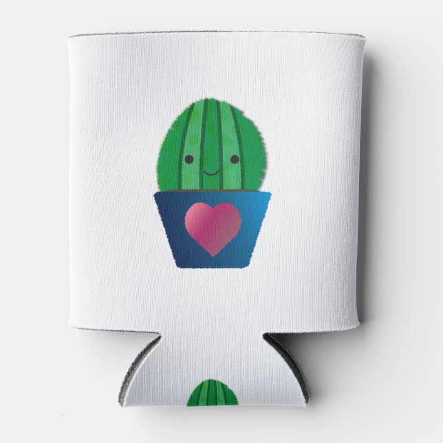 Porta-lata Cacto de Amor Fofo (Frente)