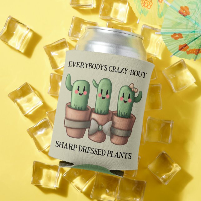 Porta-lata Cactos Engraçados Todos estão loucos sobre Sharp.. (Verão in situ)