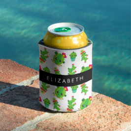 Porta-lata Cactus Bonito, Padrão De Cactus, Suculente, Seu No