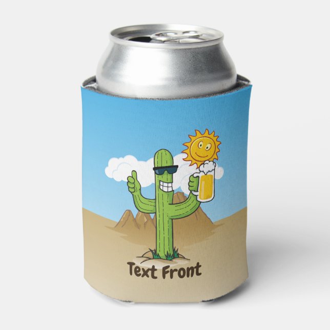Porta-lata Cactus com Cerveja (Can Front)