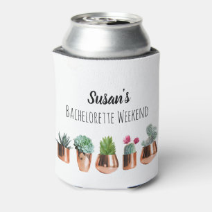 Porta-lata Cactus Succulents Bachelorette Weekend Party Favor
