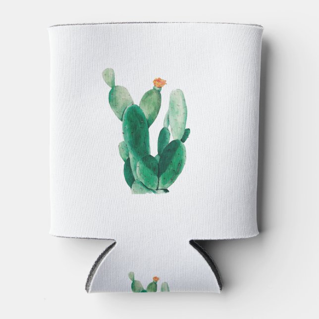 Porta-lata Cactus watercolor (Frente)