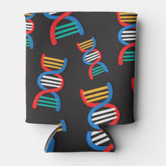 Porta-lata cadeias de DNA, design de padrão científico.