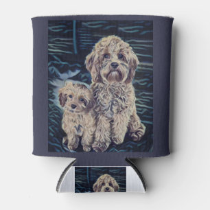Porta-lata Cães Cavapoo Bonito Adorável