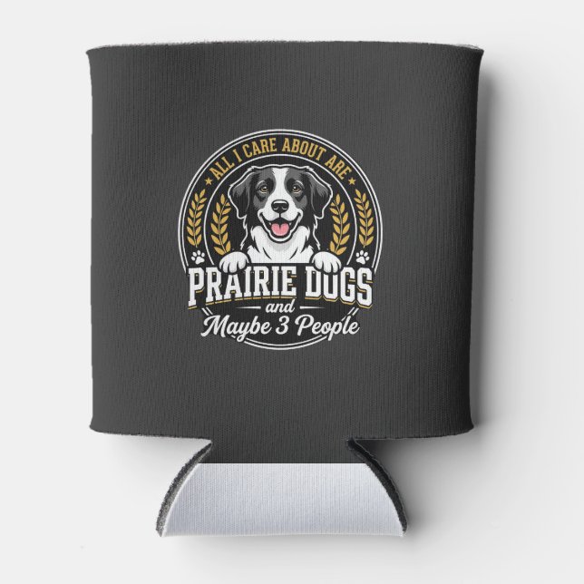 Porta-lata Cães da pradaria talvez 3 pessoas design (Frente)