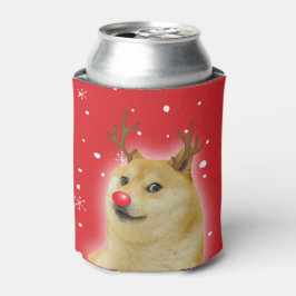 Porta-lata Cães Dogright Doggo Cão Memória de Natal Vermelho