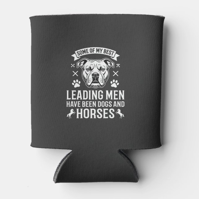 Porta-lata Cães E Cavalos Liderando Homens (Frente)