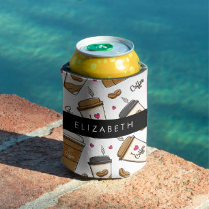 Porta-lata Café, Café Feijão, Café, Café Lover, Seu Nome