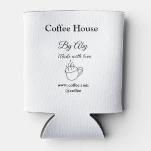 Porta-lata Café feito com amor adicionar texto site social