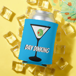 Porta-lata Café Jantar Vidro Martini com Oliva de Picleball