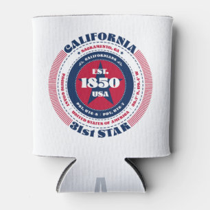 Porta-lata California State Pride Monographic Cooler