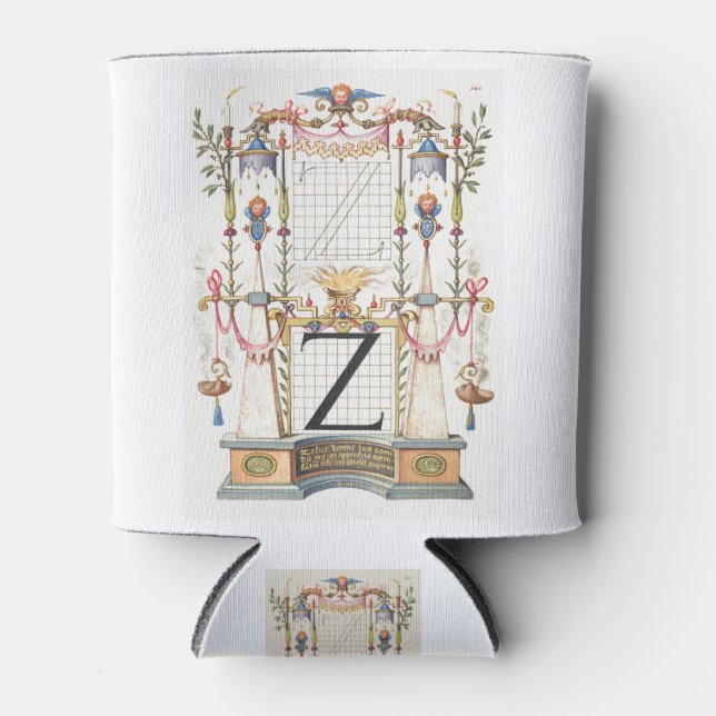 PORTA-LATA CALLIGRAPHY ANTIQUE ALPHABET Z (Frente)