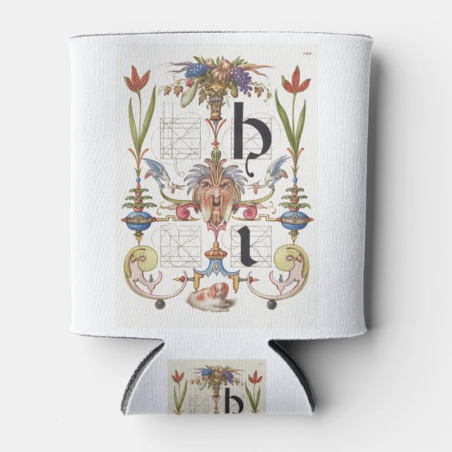 PORTA-LATA CALLIGRAPHY BOTANICAL LETTER I HOEFNAGEL ALPHABET (Frente)