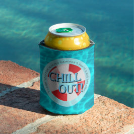 Porta-lata Calma Nadar Festa Vermelha, Piscina Vermelha,