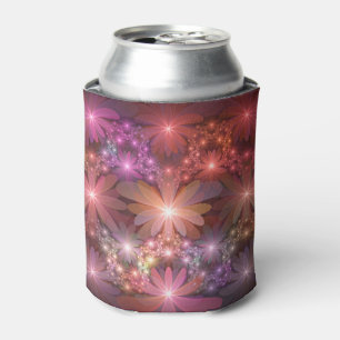 Porta-lata Cama De Flores Arte Fractal Abstrato brilhante Col