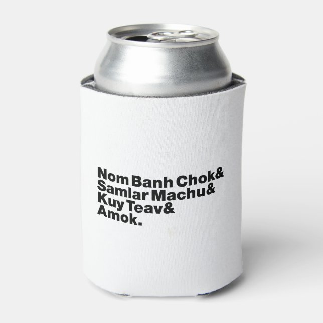 Porta-lata Cambojano / Comida Khmer Street (Can Front)