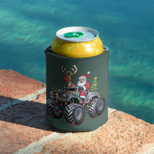 Porta-lata Caminhão Monstro Natal Papai Noel Feriado Crianças
