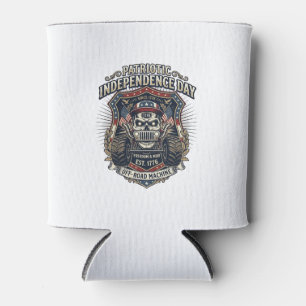 Porta-lata Caminhão Monstro Patriótico 1776 Crânio Off Road C