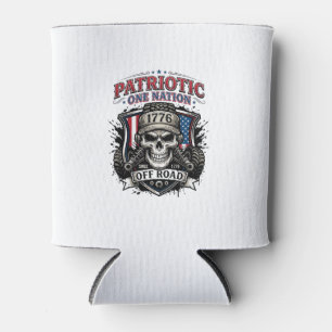 Porta-lata Caminhão Monstro Patriótico 1776 Crânio Off Road C