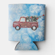 caminhão vintage vermelho em um fundo de floco de 