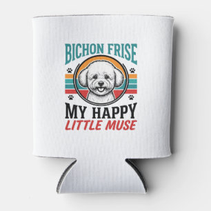 Porta-lata Camisa Bichon Frise Espírito Vintage Arte de Cacho