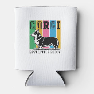 Porta-lata Camisa Corgi Love Gravura Vintage Silhueta de Cach