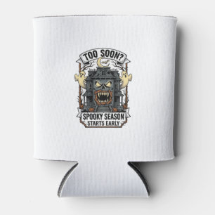 Porta-lata Camisa da Temporada Assustadora Gravura Vintage Ha