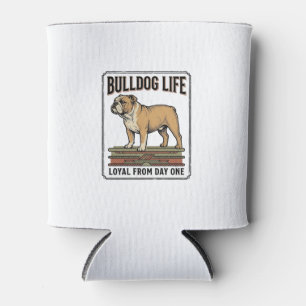Porta-lata Camisa de Amante de Bulldog Arte de Cachorro Grava