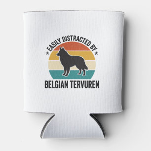 Porta-lata Camisa de amante de cão vintage Tervuren belga Des