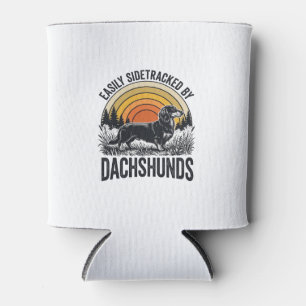 Porta-lata Camisa de Amante de Dachshund Facilmente Desviado