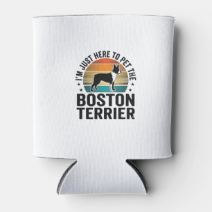 Porta-lata Camisa de Amante de Pet Vintage Boston Terrier Des