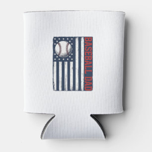 Porta-lata Camisa de bandeira do pai de beisebol vintage Desi