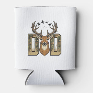 Porta-lata Camisa de caça ao veado pai camuflagem buck vetor 