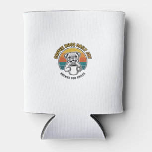 Porta-lata Camisa de Cachorro Café Gravura Vintage Design de