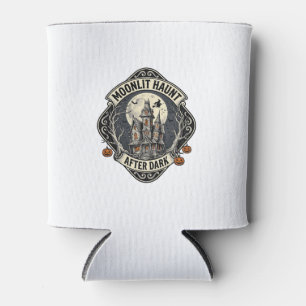 Porta-lata Camisa de Casa Assombrada Vintage Halloween Lua Br