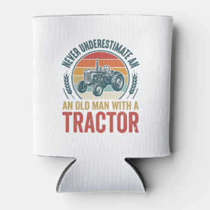 Porta-lata Camisa de Citação de Trator Antigo Homem Vintage D