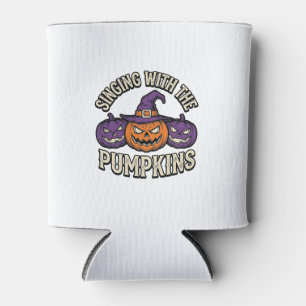 Porta-lata Camisa de Corais de Abóbora Halloween Vintage Abób