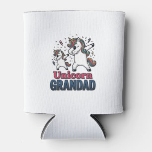 Porta-lata Camisa de desenho de gravura vintage de vovô unicó