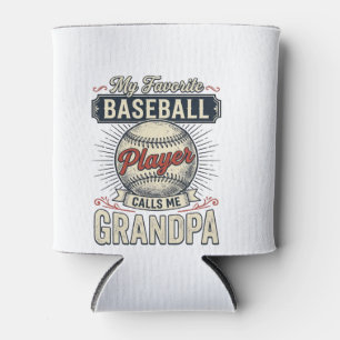 Porta-lata Camisa de desenho de gravura vintage do avô de bei
