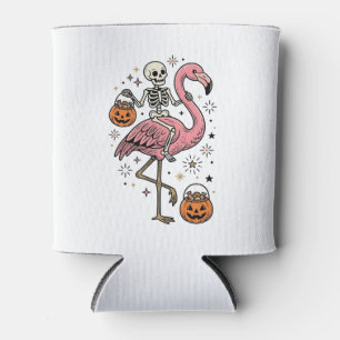 Porta-lata Camisa de Doce de Halloween de Flamingo Montado em