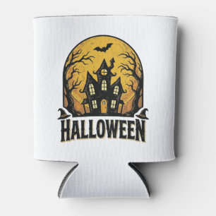Porta-lata Camisa de Halloween de Casa Assombrada Vintage Des