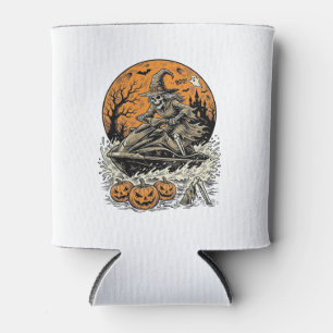 Porta-lata Camisa de Jet Ski de Bruxa Esqueleto Vintage de Ha
